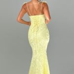 Whitney Maxi Dress - Lemon - Image 2