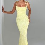 Whitney Maxi Dress - Lemon - Image 5