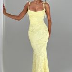 Whitney Maxi Dress - Lemon - Image 6