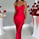 Malika Maxi Dress - Red - Image 7