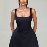 Sofie Mini Dress - Black - Image 8