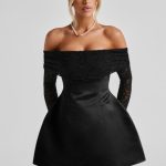 Georgianna Mini Dress - Black