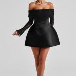 Georgianna Mini Dress - Black - Image 2