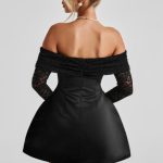 Georgianna Mini Dress - Black - Image 3