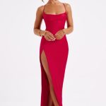 Misha Maxi Dress - Red - Image 6