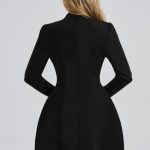 Greta Mini Dress - Black - Image 5