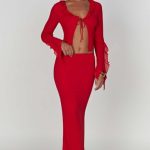 Astrid Maxi Skirt - Red - Image 3
