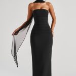 Yulia Maxi Dress - Black - Image 2