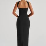 Yulia Maxi Dress - Black - Image 4