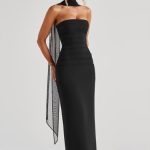 Yulia Maxi Dress - Black - Image 6