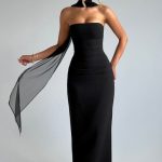 Yulia Maxi Dress - Black - Image 7