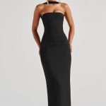 Yulia Maxi Dress - Black - Image 9