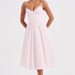 Mariella Midi Dress - Blush - Image 8