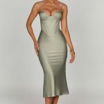 Farrah Midi Dress - Sage