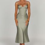 Farrah Midi Dress - Sage - Image 3