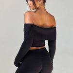 Portia Knit Top - Black - Image 2
