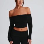 Portia Knit Top - Black - Image 4