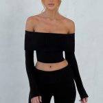 Portia Knit Top - Black - Image 9