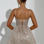 Angelique Mini Dress - Champagne - Image 2