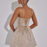 Angelique Mini Dress - Champagne - Image 7