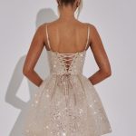 Angelique Mini Dress - Champagne - Image 10