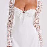 Jacinta Mini Dress - Ivory - Image 7