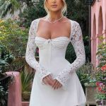 Jacinta Mini Dress - Ivory - Image 10