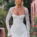 Jacinta Mini Dress - Ivory - Image 11