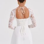 Jacinta Mini Dress - Ivory - Image 19