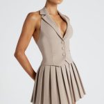 Gretchen Mini Skirt - Taupe
