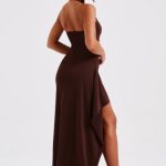 Isadora Maxi Dress - Chocolate - Image 2