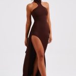 Isadora Maxi Dress - Chocolate - Image 4