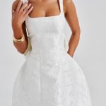 Orla Mini Dress - Ivory - Image 9