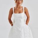 Orla Mini Dress - Ivory - Image 11