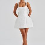 Orla Mini Dress - Ivory - Image 13