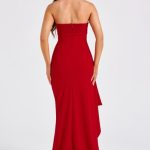 Zafira Maxi Dress - Red - Image 4