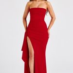 Zafira Maxi Dress - Red - Image 7