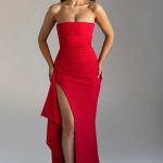 Zafira Maxi Dress - Red - Image 8