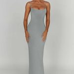 Saskia Maxi Dress - Steel - Image 5