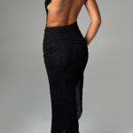 Aphrodite Midi Dress - Black - Image 13