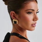 Kennedy Earrings - Black/Gold
