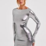 Kyranni Mini Dress - Gunmetal - Image 4