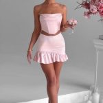 Maura Mini Skirt - Blush - Image 4
