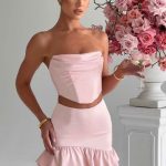 Maura Mini Skirt - Blush - Image 5
