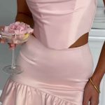 Maura Mini Skirt - Blush - Image 8