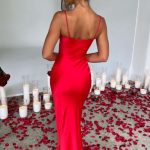 Athena Maxi Dress - Red - Image 2