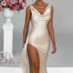Marilyn Maxi Dress - Champagne - Image 3