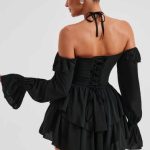 Savanna Playsuit - Black - Image 7