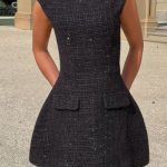 Blake Mini Dress - Black - Image 10