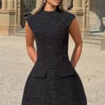 Blake Mini Dress - Black - Image 12